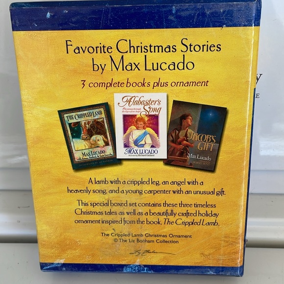 Max Lucado’s Christmas Collection The Crippled Lamb Complete Bks Plus Ornament - Picture 2 of 4